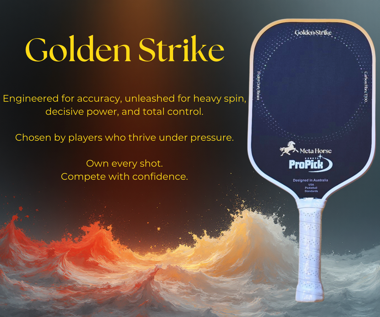 Meta Horse: Golden Strike - Foam Core Paddle